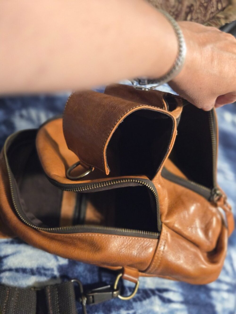 Bed Stu Beau Leather Sling Bag in Brown - Picture 6 of 10